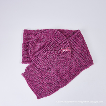 Индивидуальная вязаная шляпа и шарф для женщин